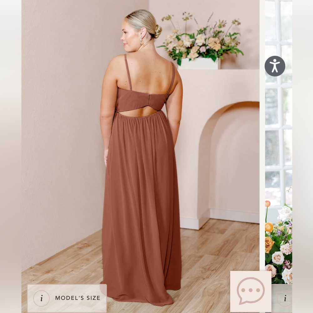 Ainsley Chiffon Cinnamon Rose Revelry Dress